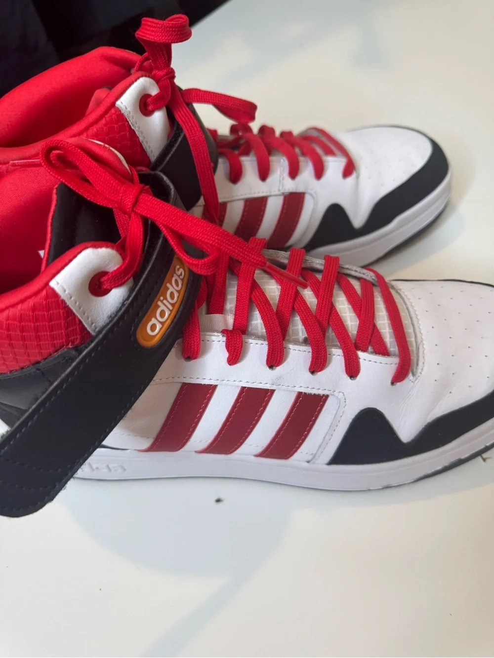 Adidas Postmove Mid White Red size 13